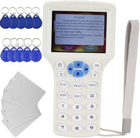 English 10 Frequency RFID NFC Card Copier Reader Writer for 